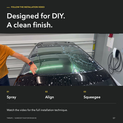 Sunroof Protection Film | Rivian R2, UV & IR Rejection