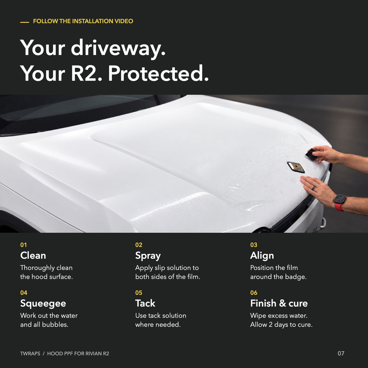 Hood PPF | Rivian R2, Mini & Full Paint Protection