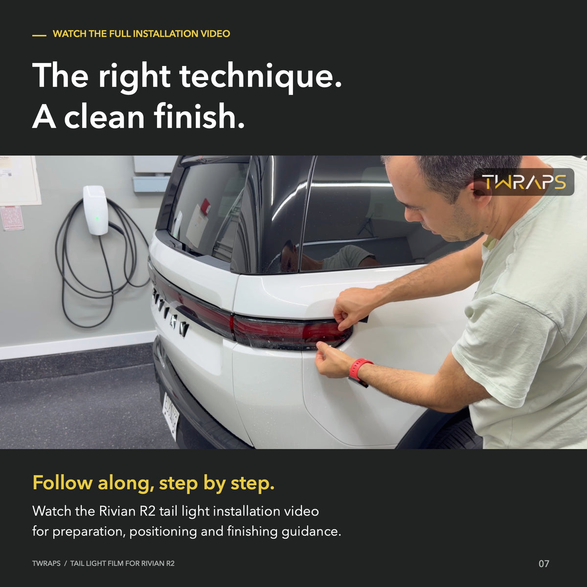 Tail Lights Tint & Clear PPF | Rivian R2, Precut Rear Light Protection