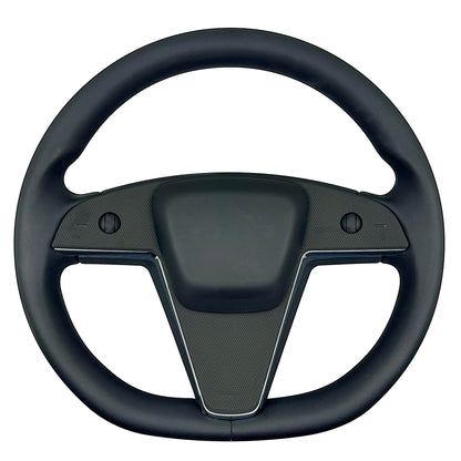 Steering Wheel / Yoke Vinyl Covers for 2021+ Tesla Model S / Model X (Plaid & Long Range, Refresh)