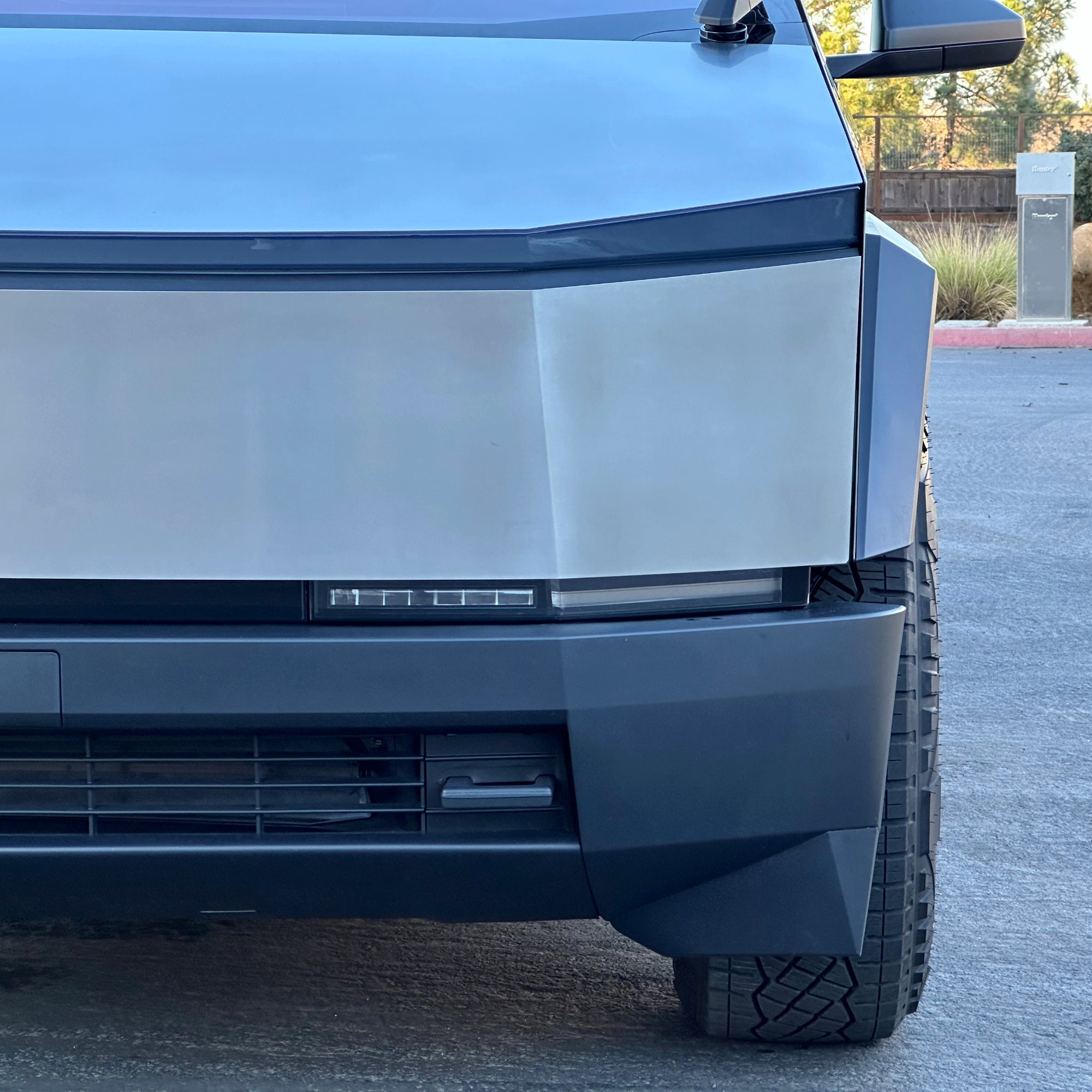 Lightbar Tint | Tesla Cybertruck - Smoked Headlamp 8mil PPF