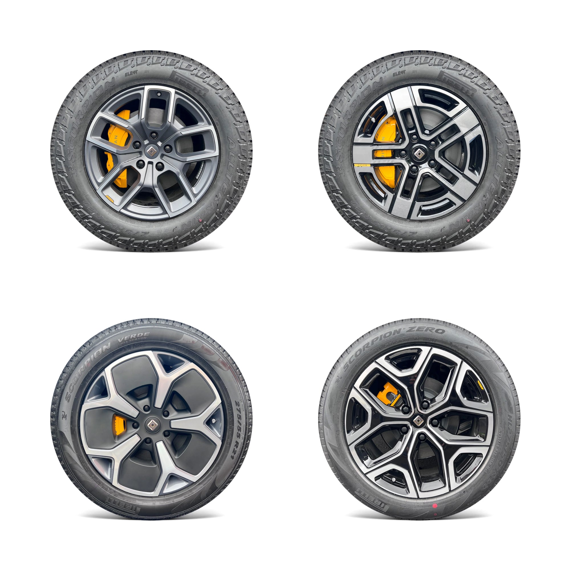 Wheels Vinyl Covers | Spokes Color Wrap Chrome Delete for Rivian R1T & Rivian R1S