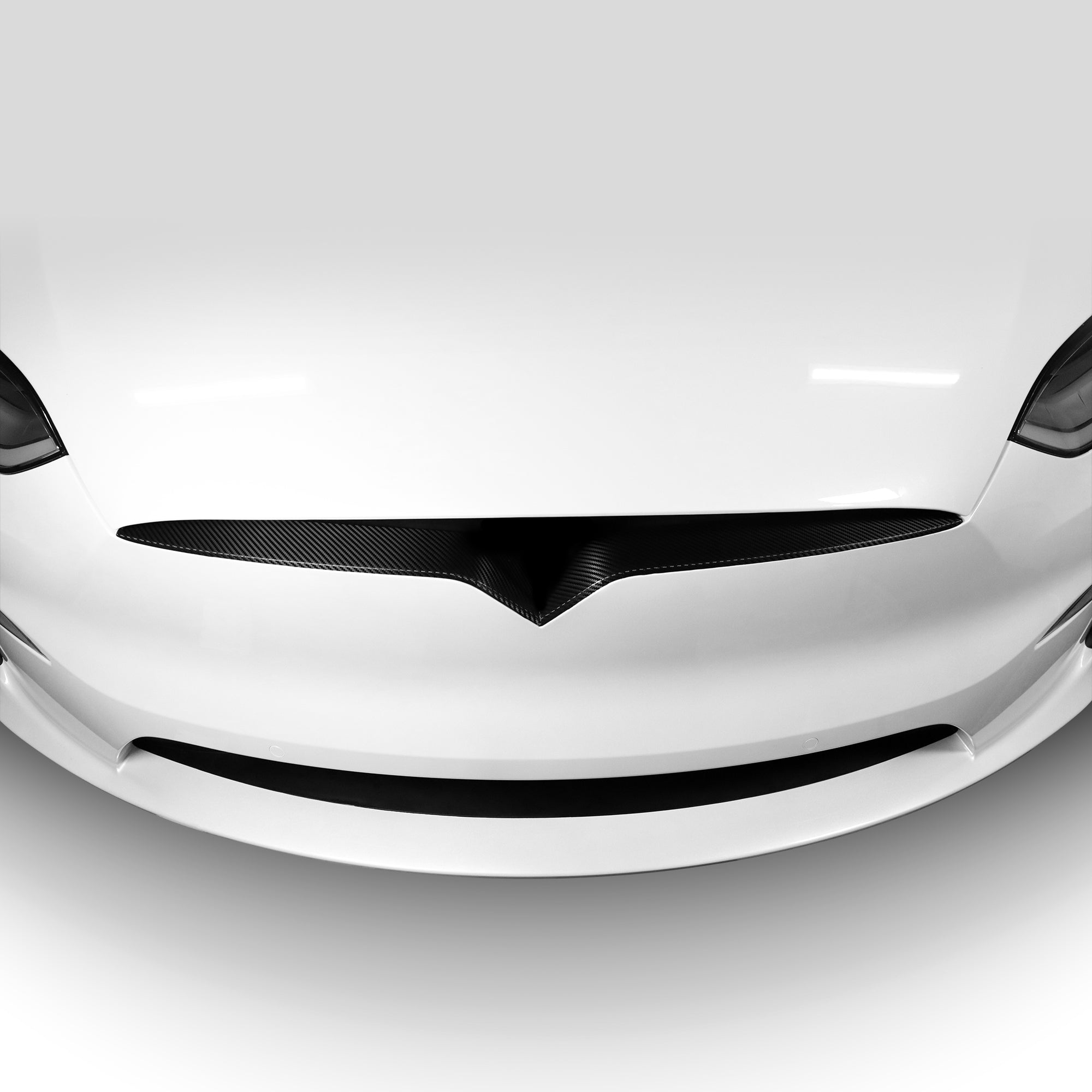 Front Upper Lip Wrap | Tesla Model X 2021-2025 - Underhood Apron Trim Cover