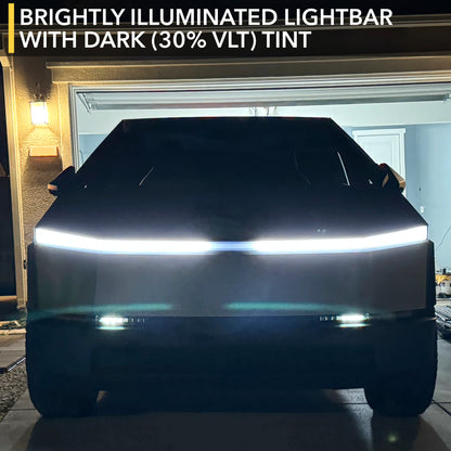 Lightbar Tint for Tesla Cybertruck - Smoked Headlamp 8mil PPF