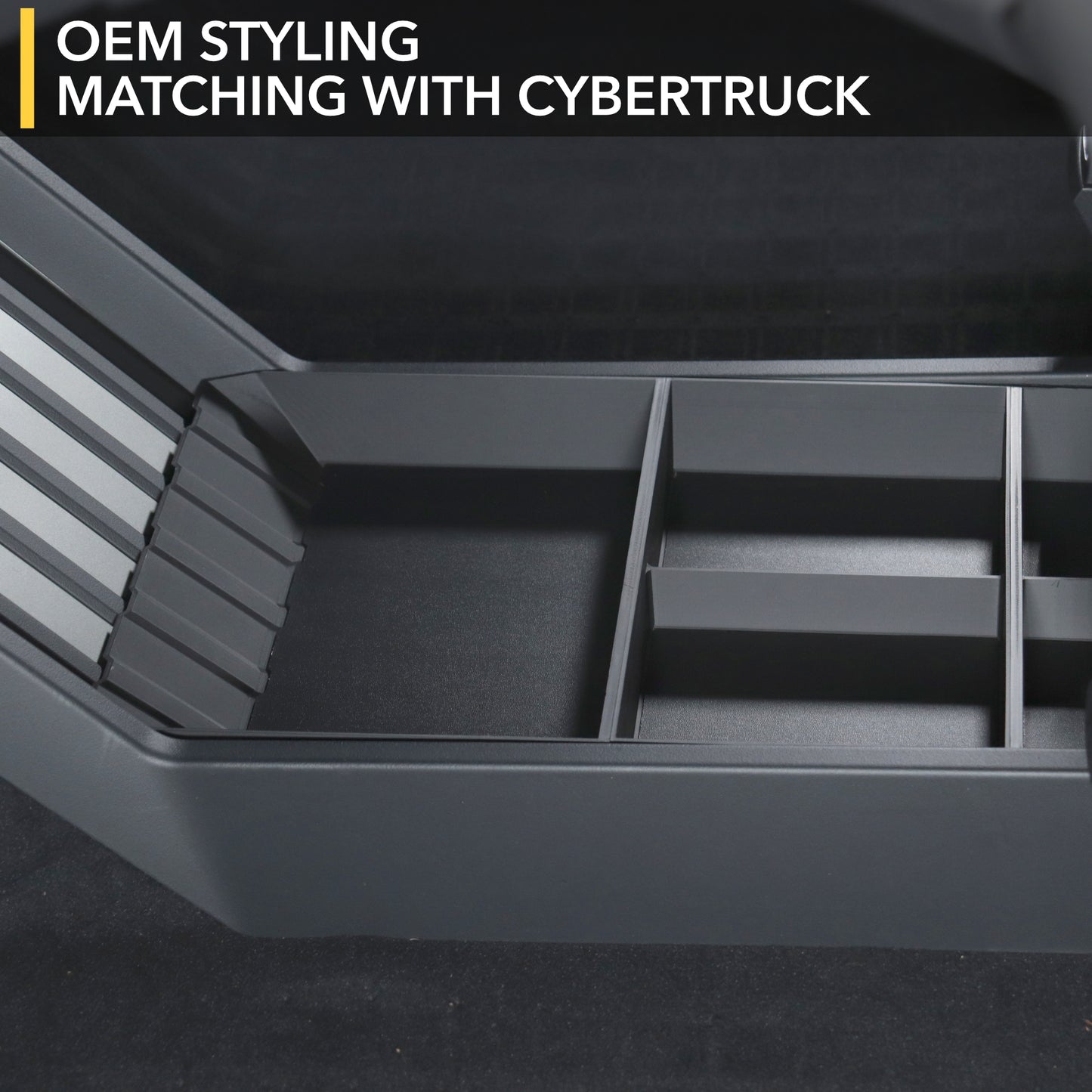 Floor Storage Organizer for Tesla Cybertruck - Lower Center Console Tray