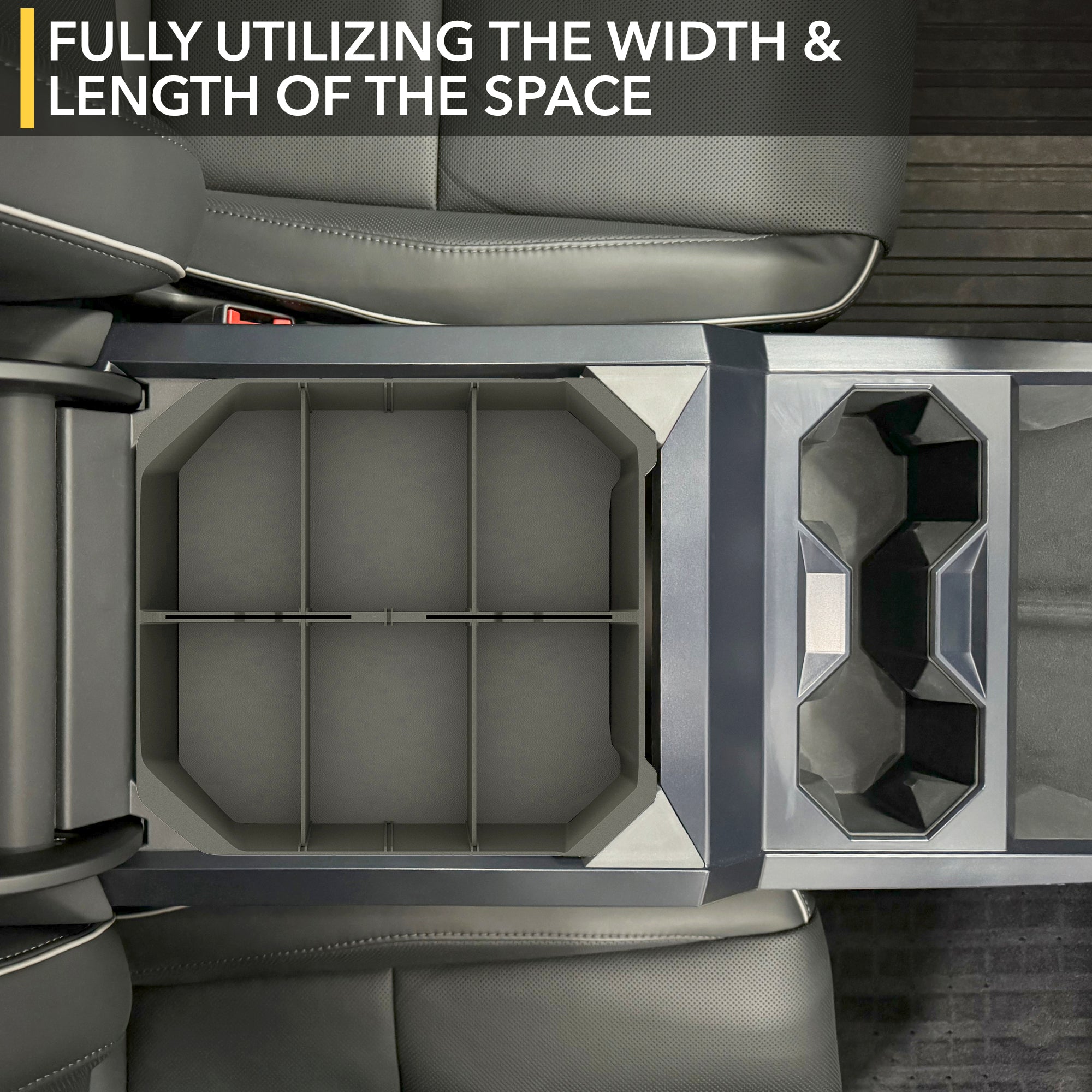 Armrest Organizer | Tesla Cybertruck - Center Console Storage Insert