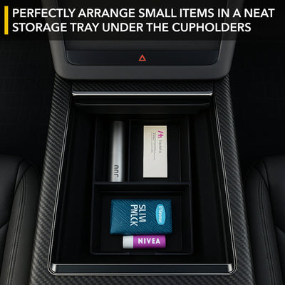 center console lower organizer