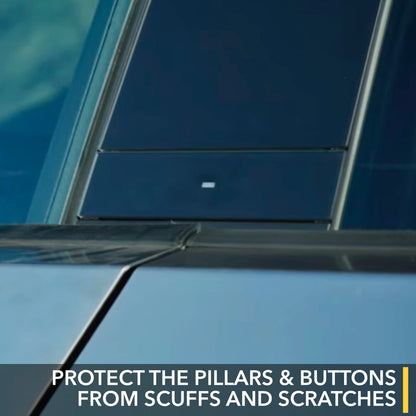 B & C Pillars & Door Buttons PPF for Tesla Cybertruck - Clear Paint Protection Film