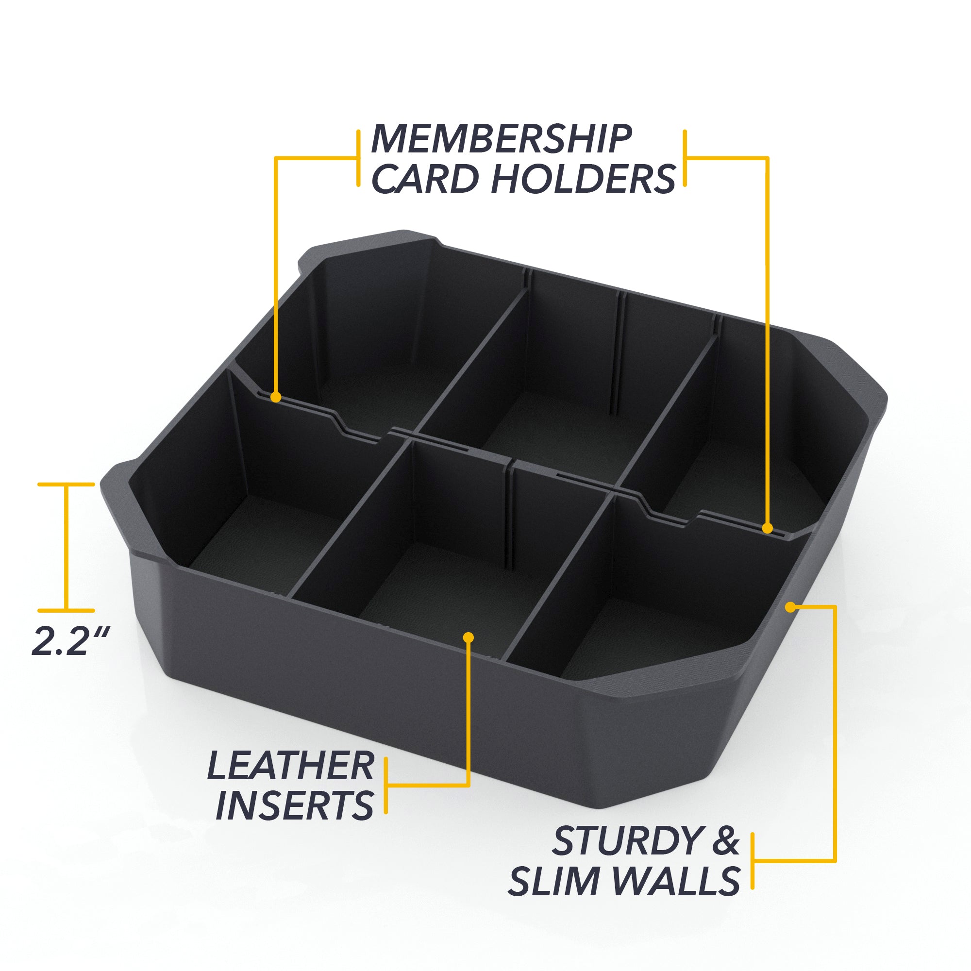 Armrest Organizer | Tesla Cybertruck - Center Console Storage Insert