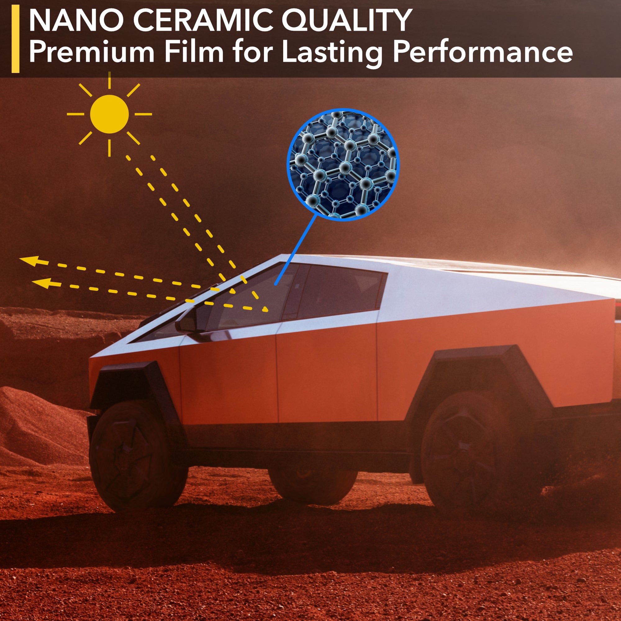 Nano Ceramic Windows Tint | Tesla Cybertruck