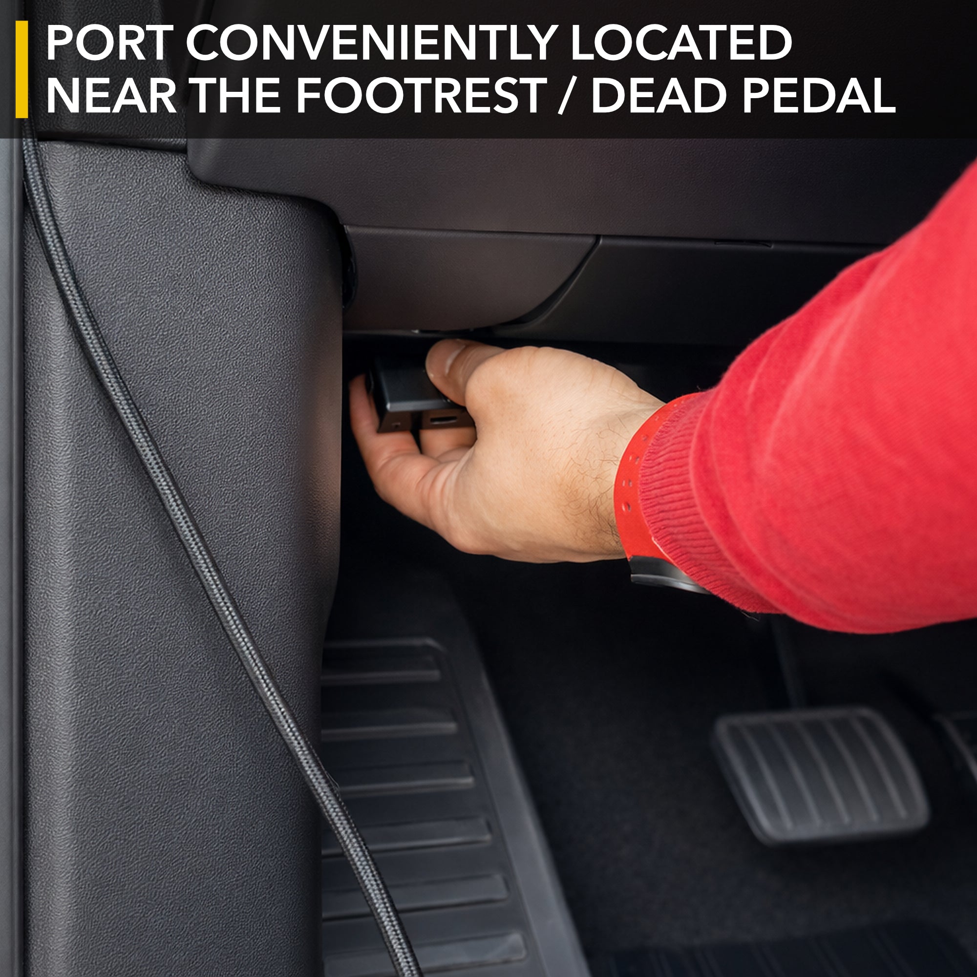 OBD to USB-C Adapter | Slim Car Power Charger from OBD Port