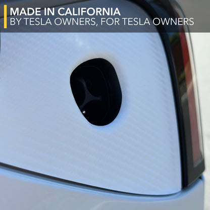 Charge Port Vinyl Wrap for Tesla Model 3 Highland - Carbon Fiber