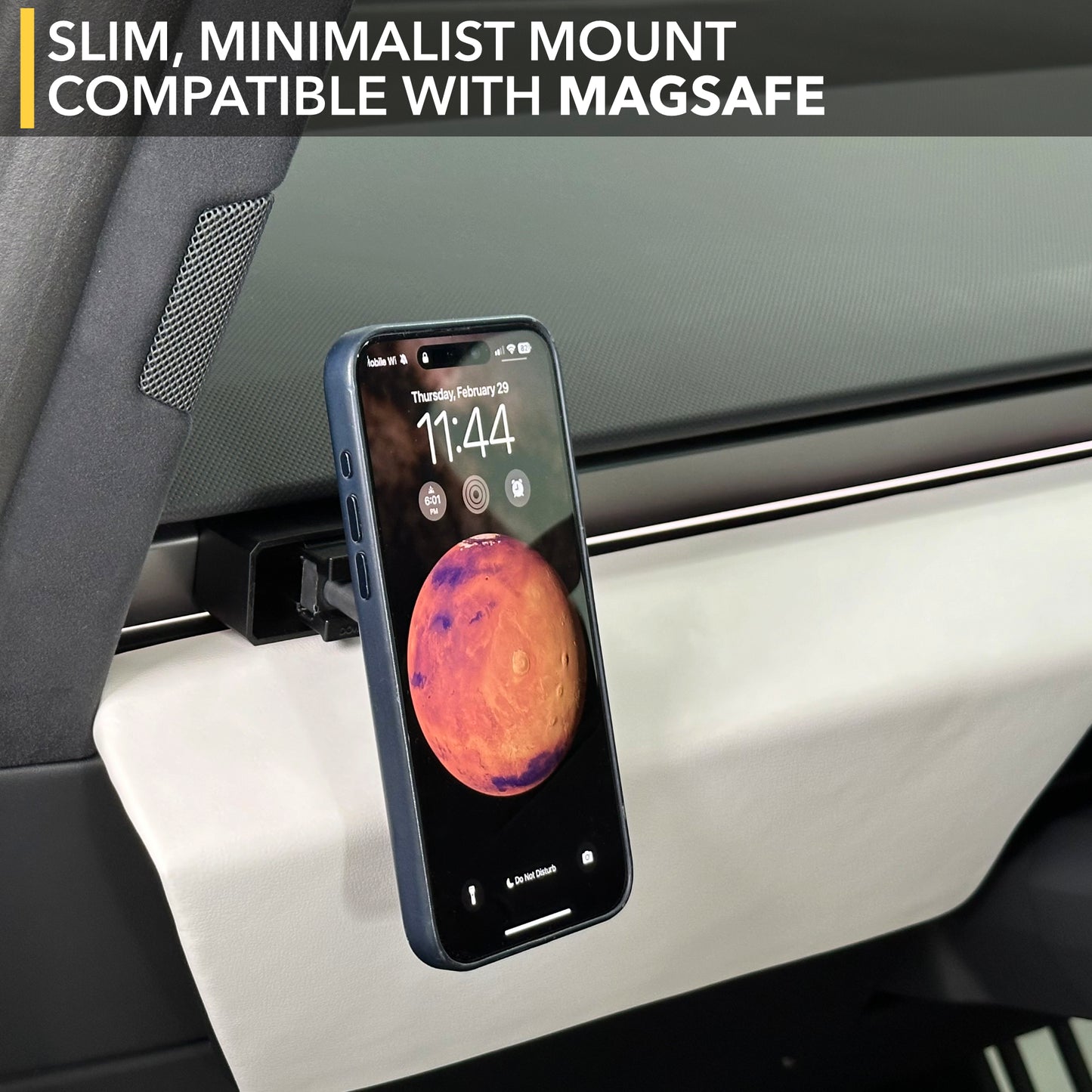 Dashboard Magnetic Phone Mount for Tesla Cybertruck - iPhone Holder