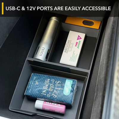 center console lower organizer