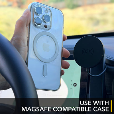Dashboard Phone Mount/Charger | MagSafe Compatible iPhone Holder for Rivian R1T & R1S 2021-2026
