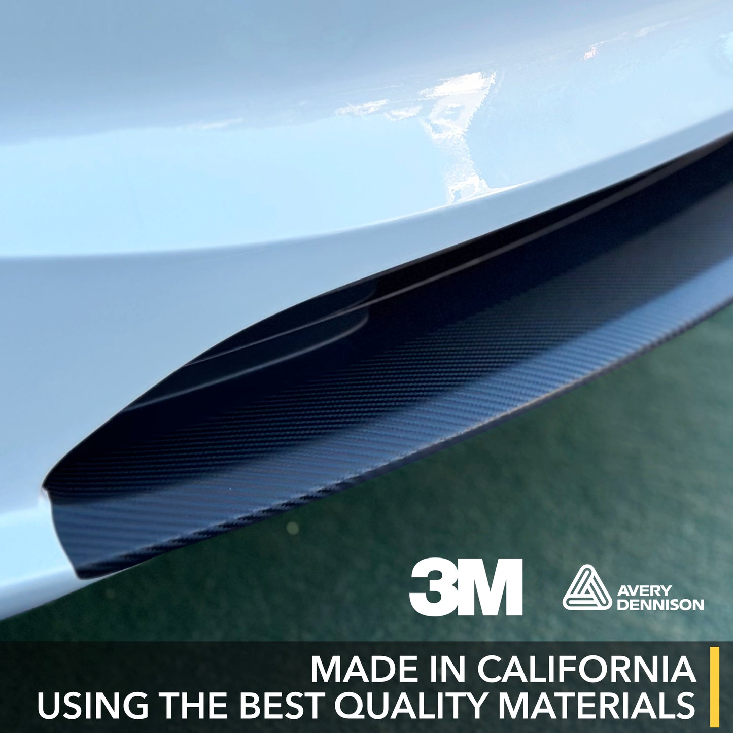 Front Lip Vinyl Wrap for Tesla Model 3 Highland - Carbon Fiber Film Cover