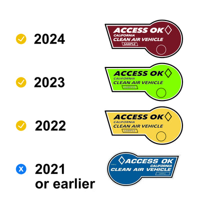 California HOV Stickers PPF + Tint (2023, 2022)