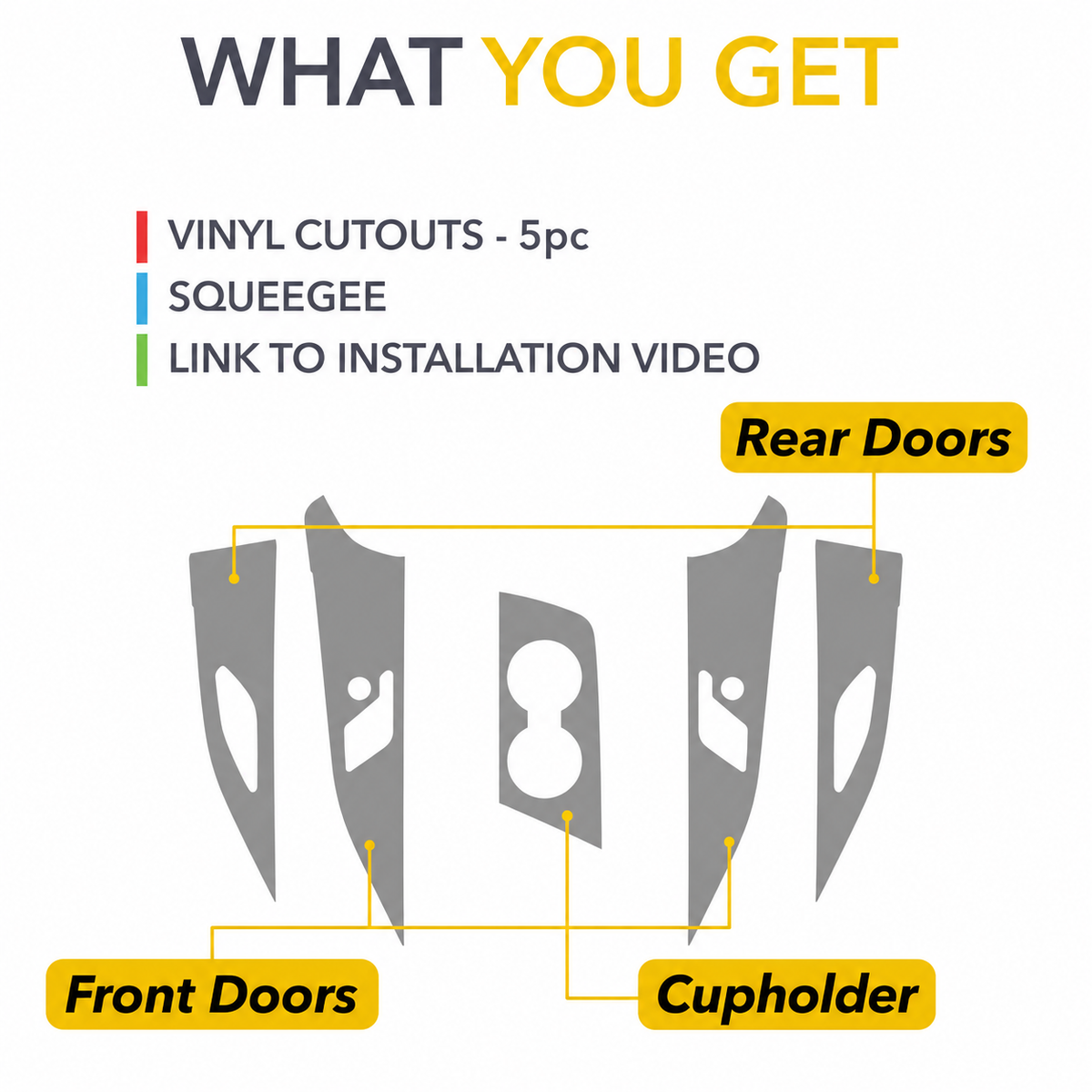 Interior Vinyl Wrap Kit | Cadillac LYRIQ 2023-2026 - Premium Carbon Fiber Style