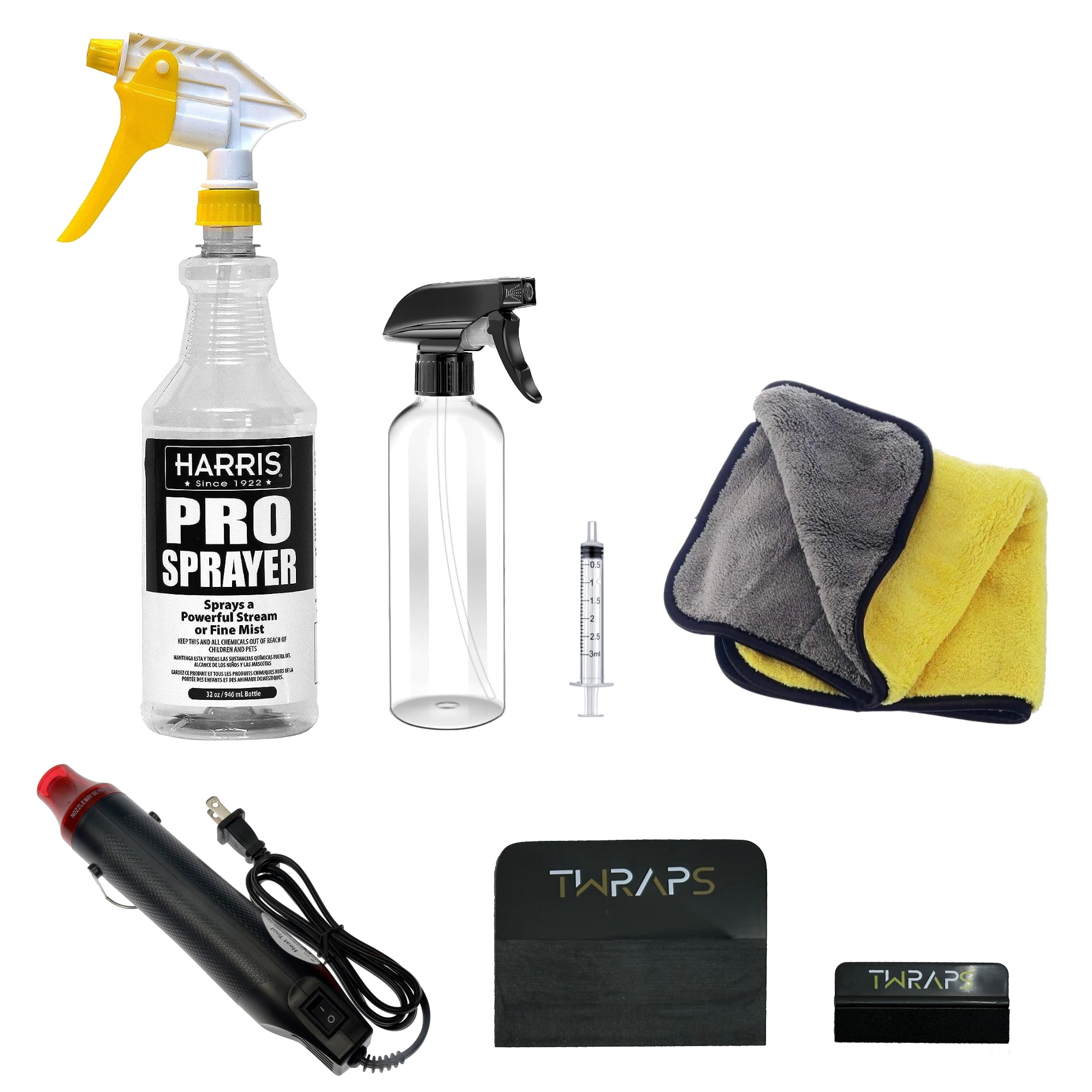 Pro Install Kit | Spray Bottle, Squeegees, Microfiber, Heat gun and more