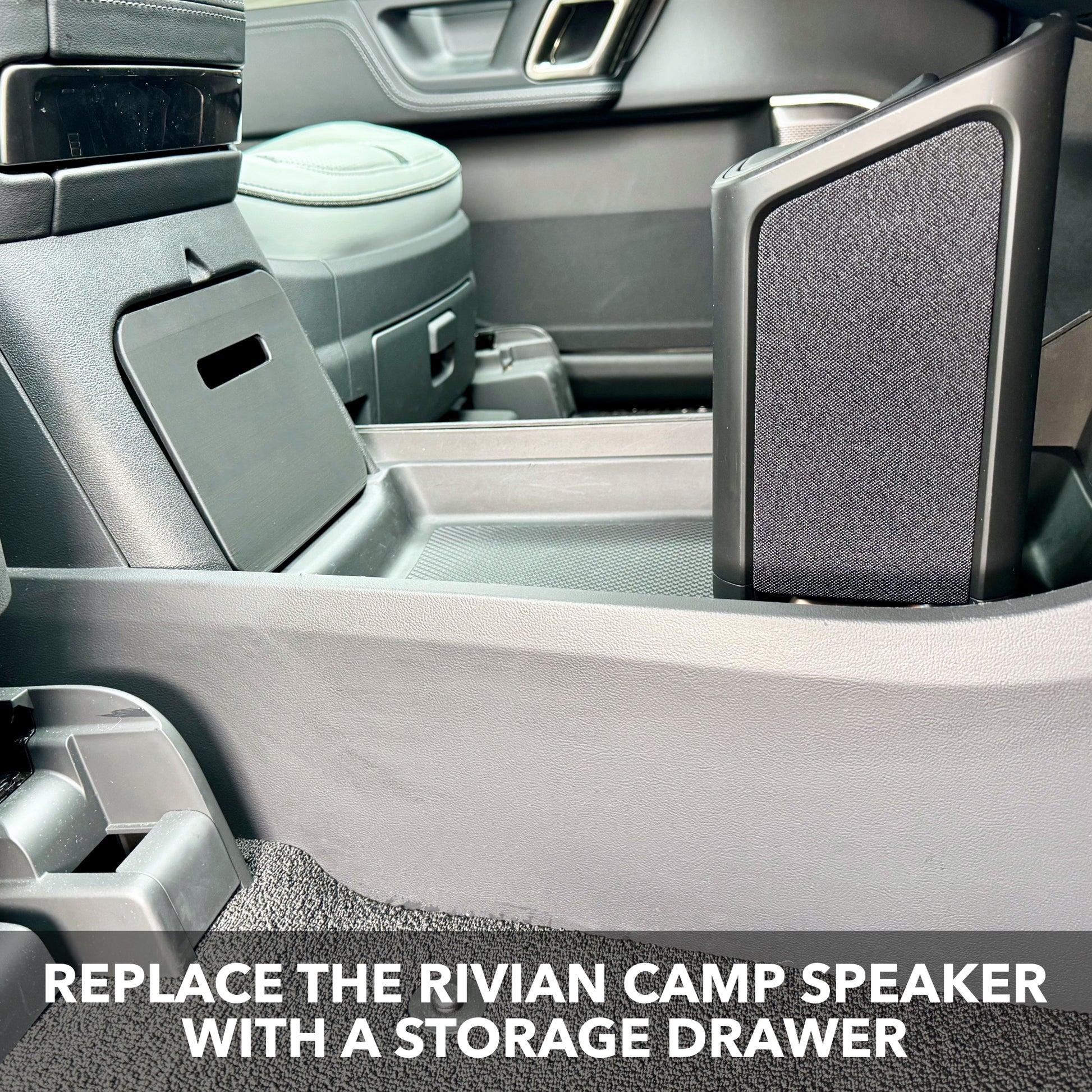 Camp Speaker Replacement Drawer for Rivian R1T/R1S 