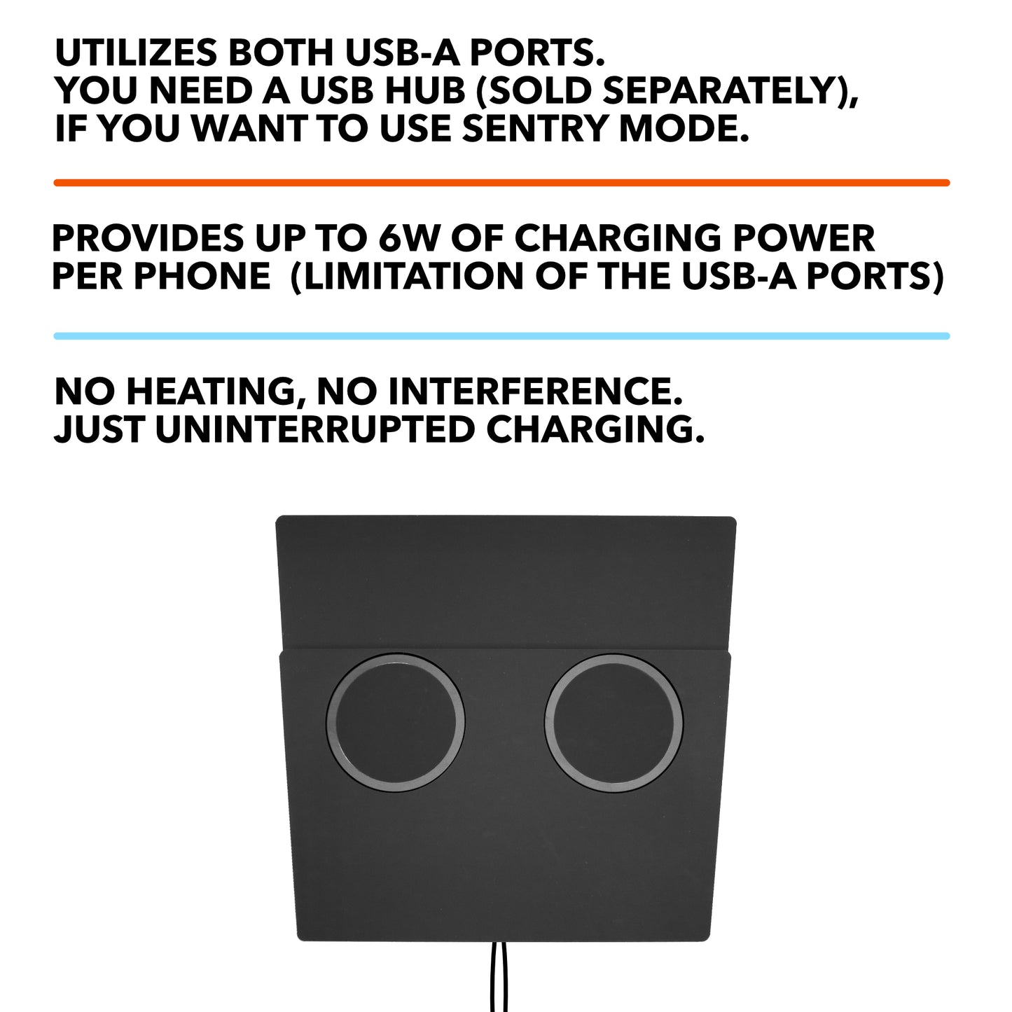 2017-2020 Tesla Model 3/Y - MagSafe Compatible Dual Wireless Charger