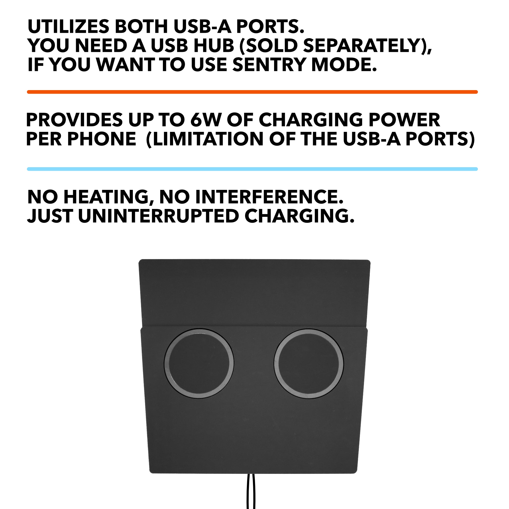 MagSafe Compatible Dual Wireless Charger | 2017-2020 Tesla Model 3/Y