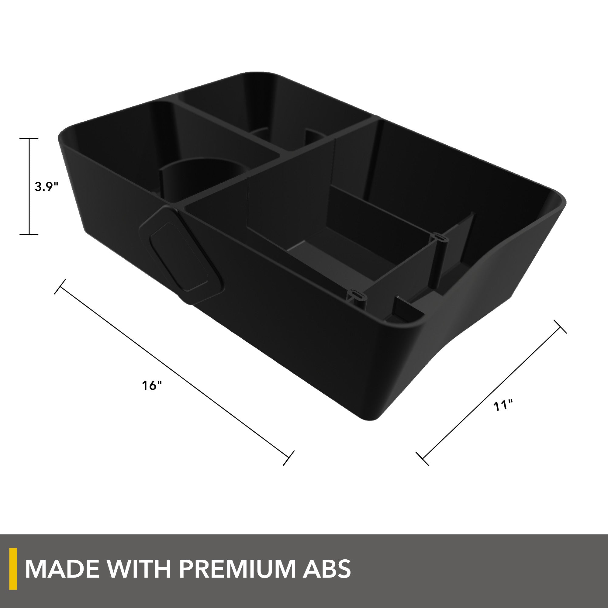 Floor Storage Organizer | Lower Center Console Tray for Rivian R1S & R1T 2021-2025