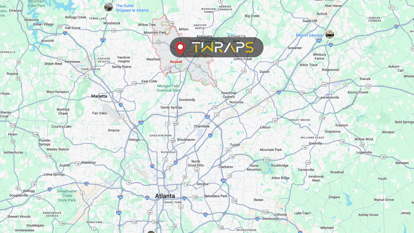 Map of 30076