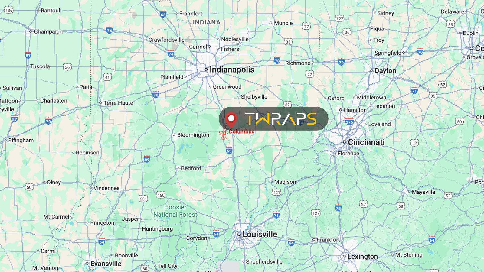Map of 47201