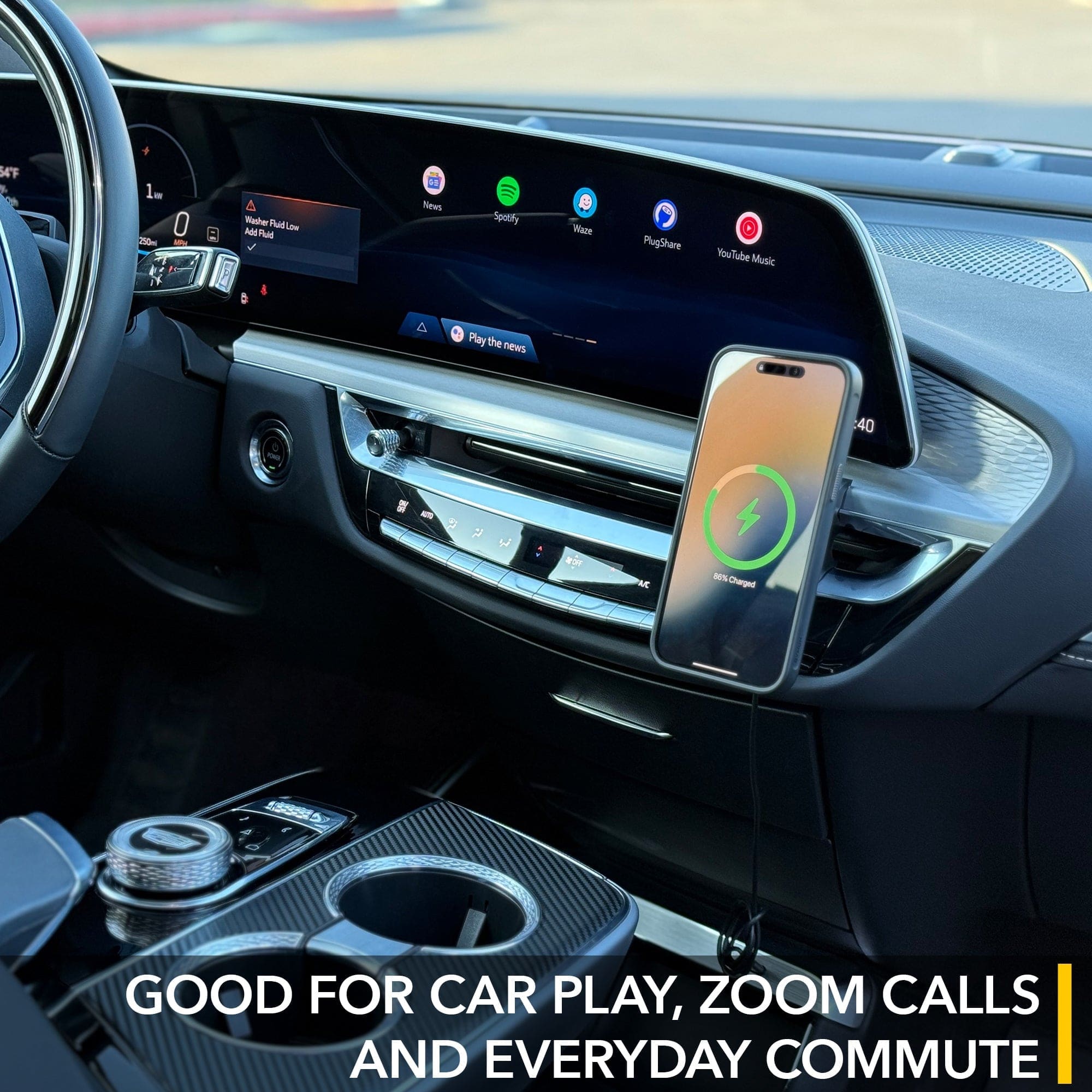 cadillac lyriq phone mount magnetic twraps dashboard