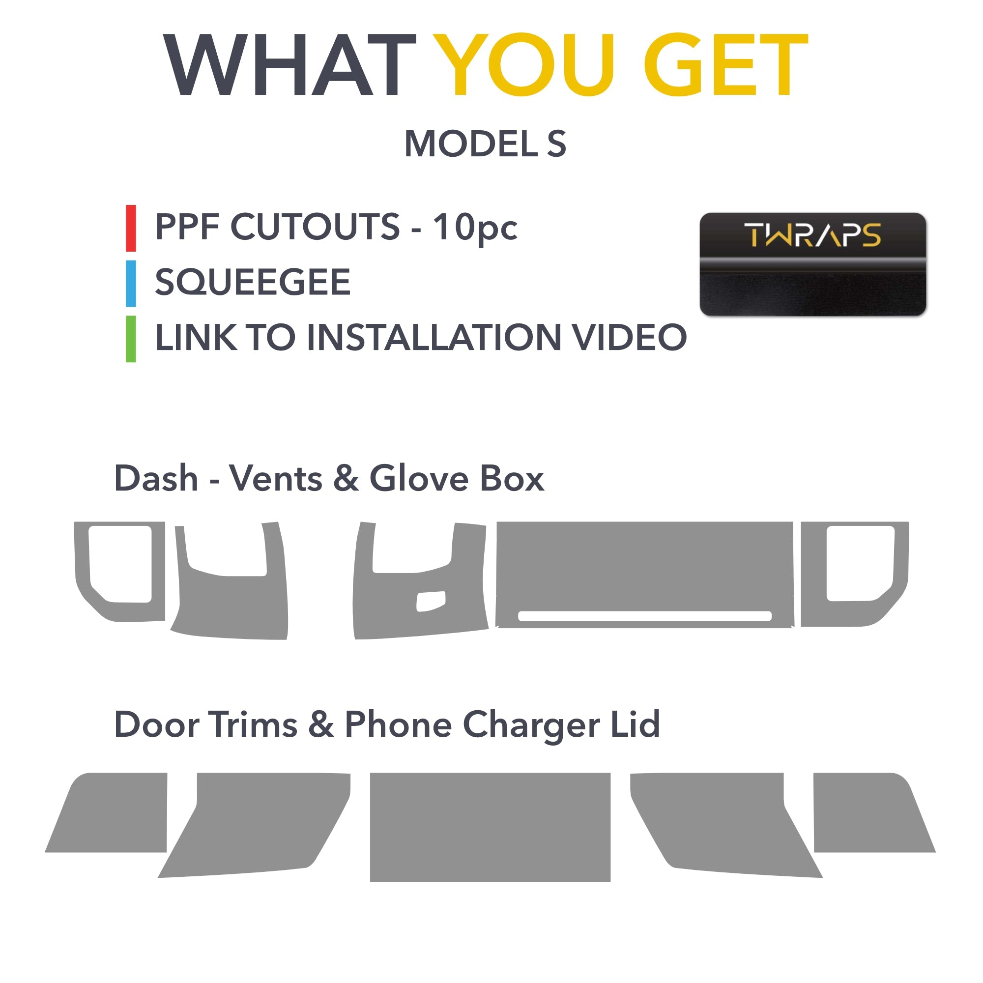 phone charger lid door trims avery dennison