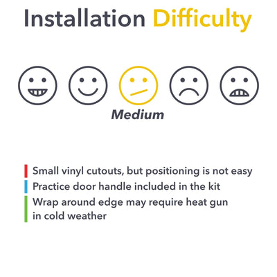 door handles lucid air vinyl wrap kit