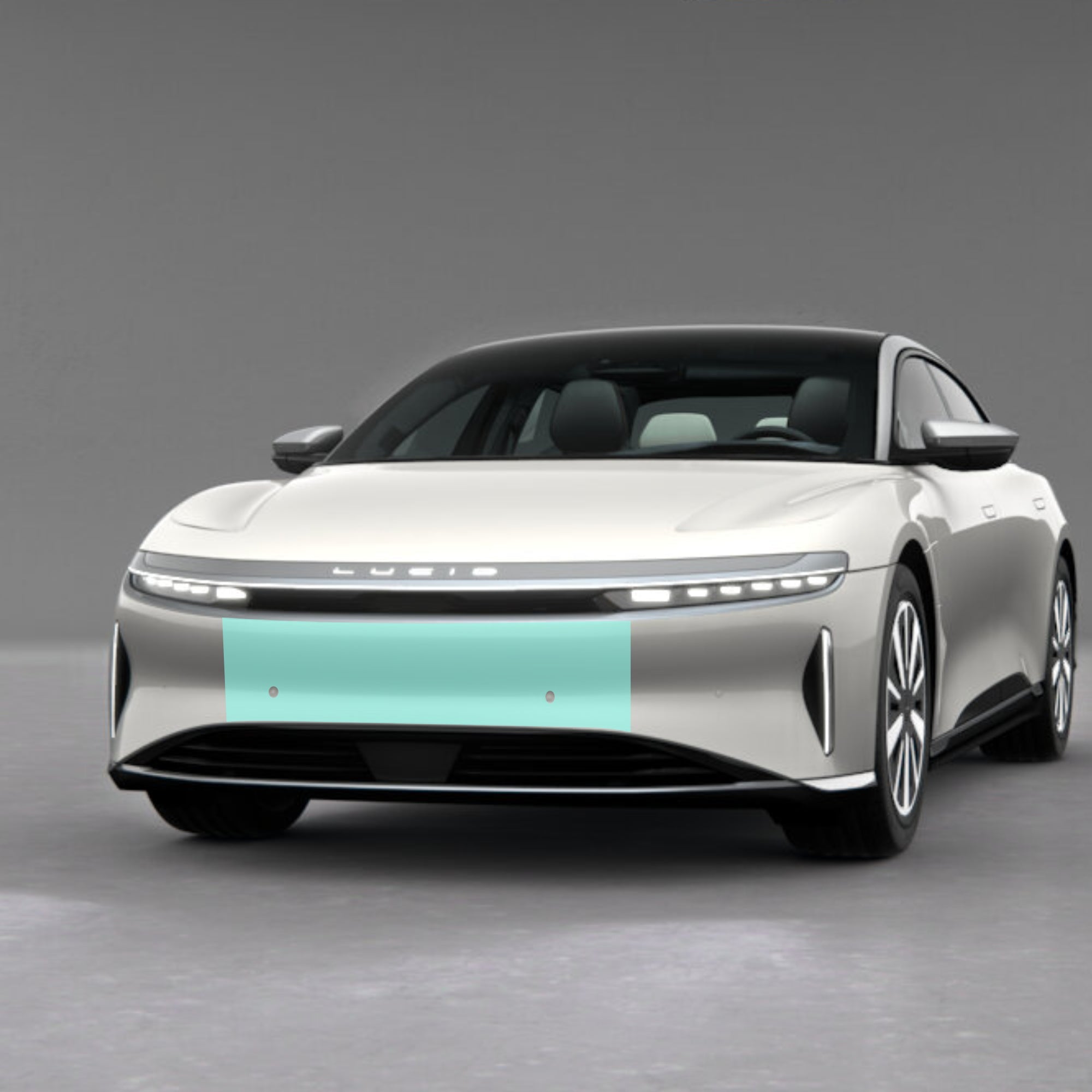 paint protection lucid air film bumper ppf