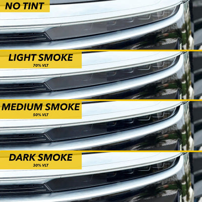 car headlight tint comparison smoke lucid air tail lights smokey eyes paint protection film