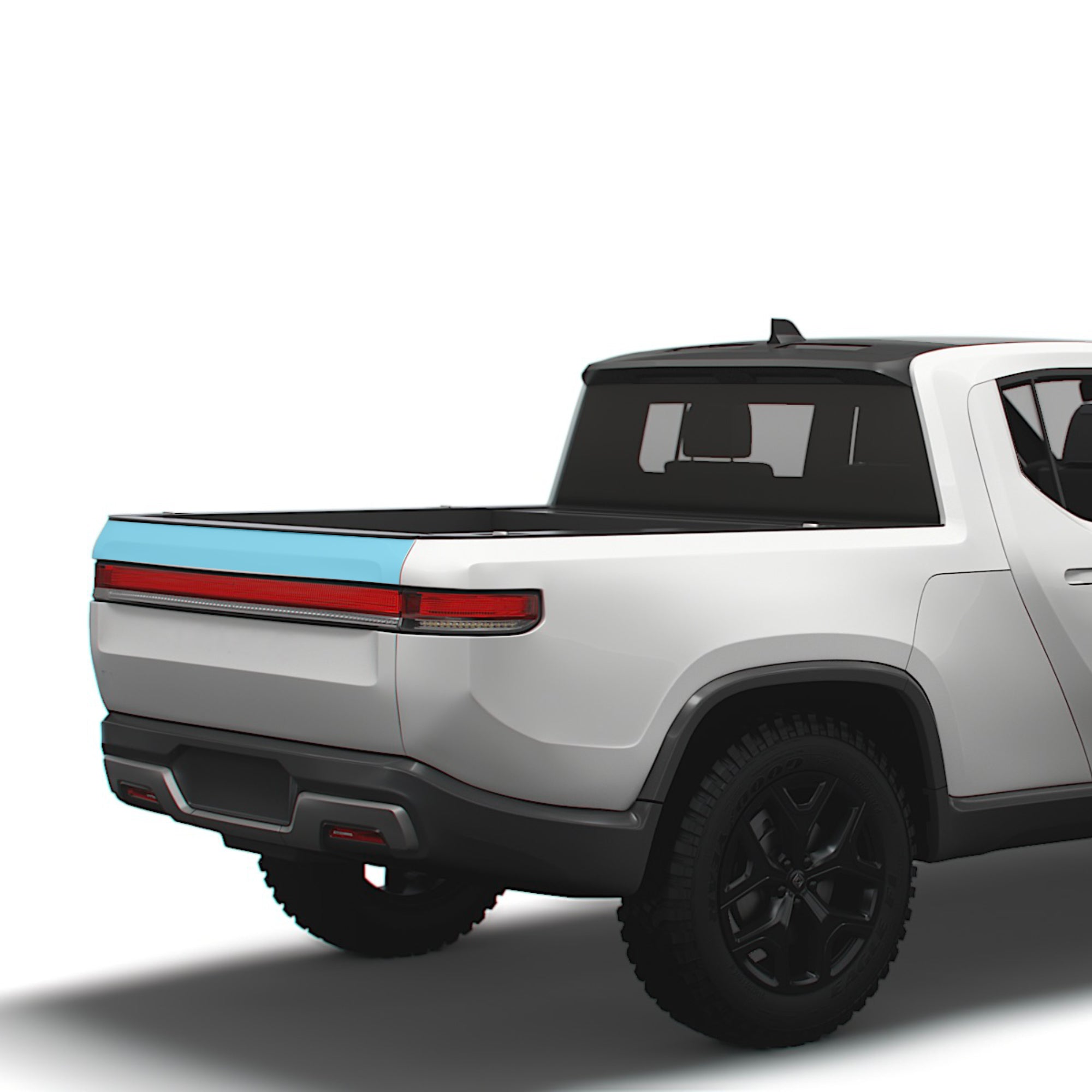 Tailgate Rear Bumper PPF | Full Coverage Paint Protection Film for Rivian R1T 2021-2025