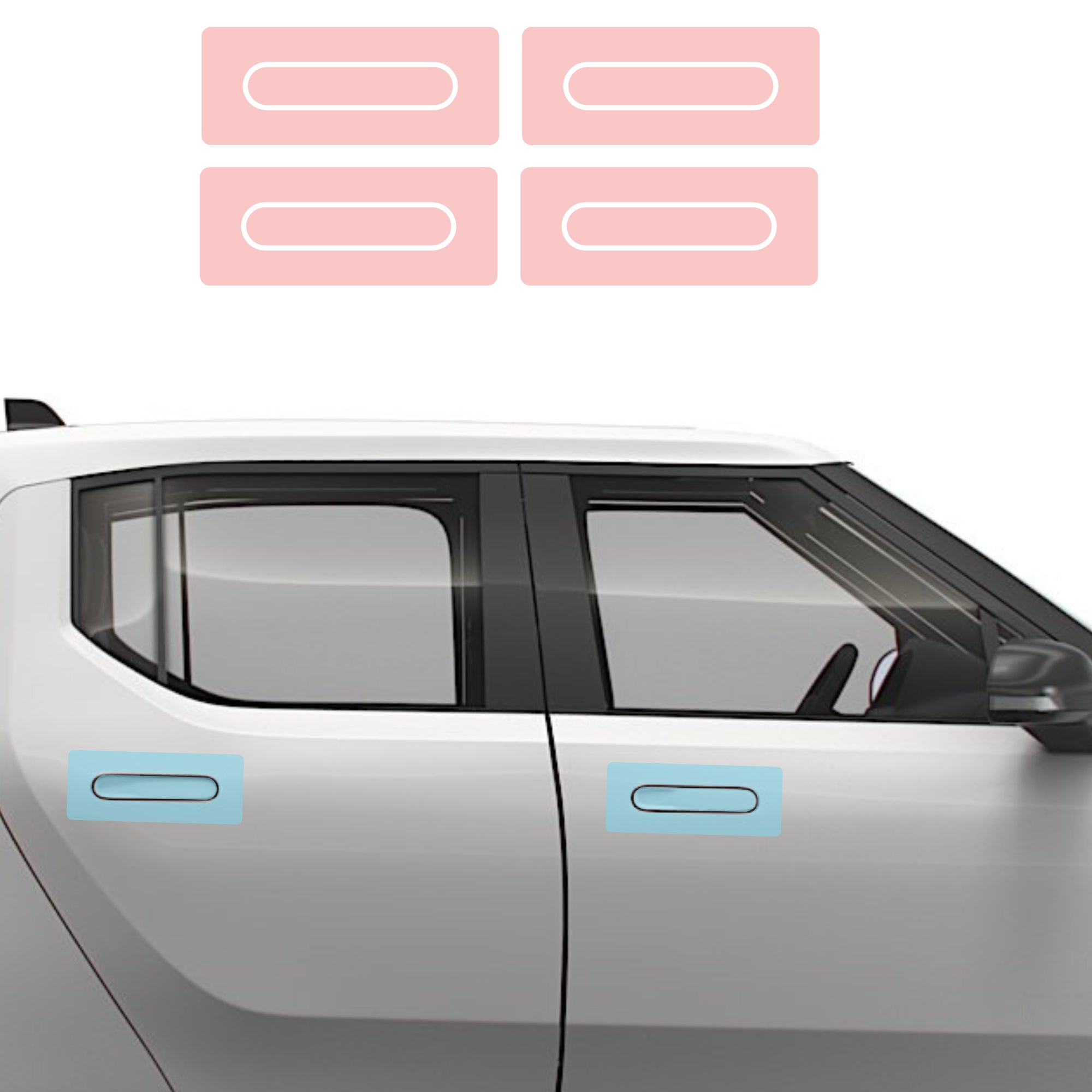 Door Handles Area PPF | Anti Scratch Paint Protection Film Cover for Rivian R1S & R1T