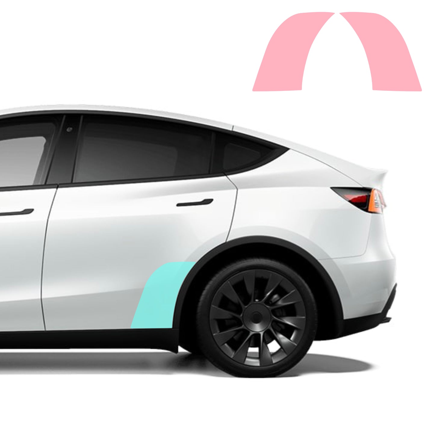 Fenders Clear Protection Film (PPF) for Tesla Model Y