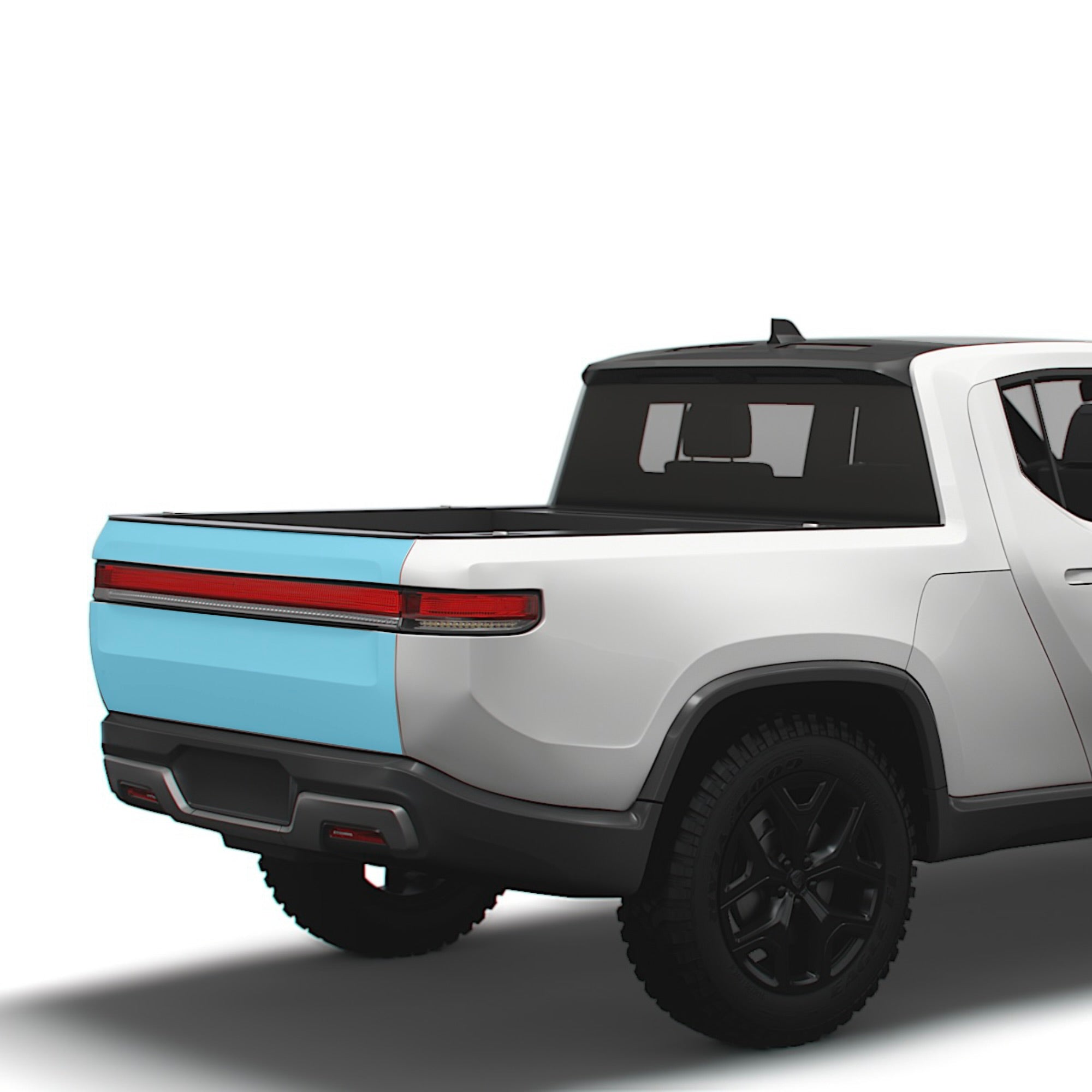 Tailgate Rear Bumper PPF | Full Coverage Paint Protection Film for Rivian R1T 2021-2025