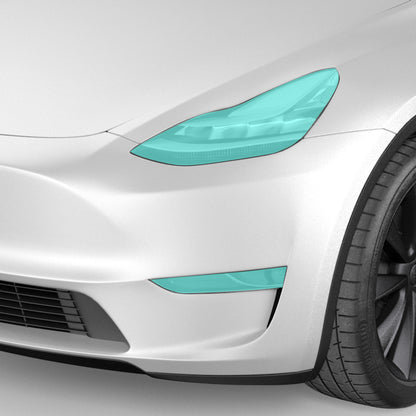 Headlights & Fog Lights Clear Protection Film (PPF) for Tesla Model 3 / Model Y