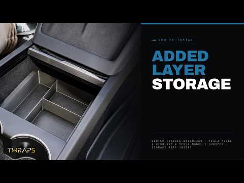 Center Console Organizer | Tesla Model 3 Highland & Tesla Model Y Juniper - Storage Tray Insert