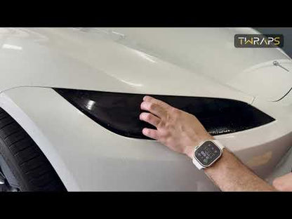Headlights Smoke Tint PPF for Tesla Model 3 Highland - Headlamp Shield
