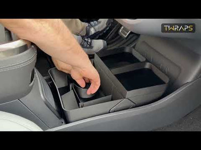 Floor Storage Organizer | Lower Center Console Tray for Rivian R1S & R1T 2021-2026