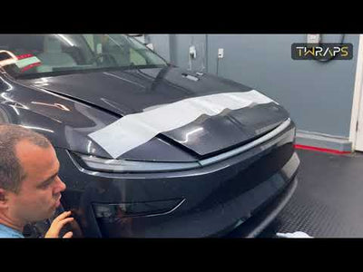 Headlights Light Bar Smoke Tint PPF | Tesla Model Y Juniper