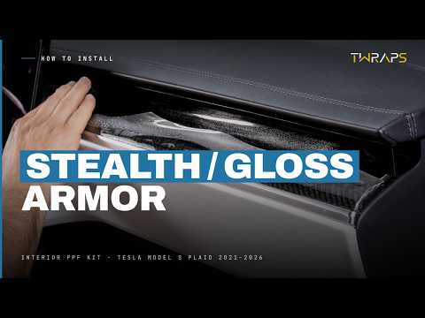 Interior PPF Kit | Tesla Model X Plaid 2021-2026 Refresh - Paint Protection Film Wrap for All Carbon Fiber Trims