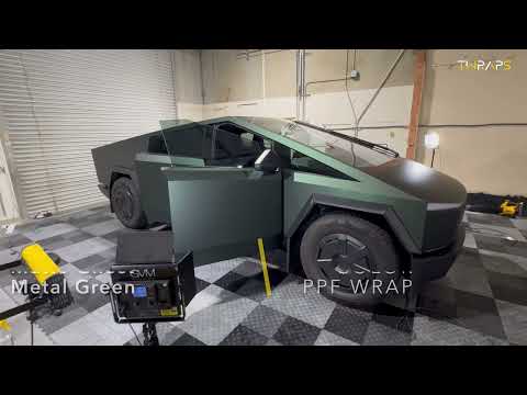 Matte Ghost Metallic Dark Green Color PPF