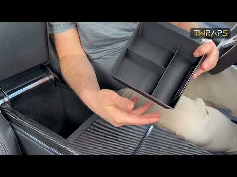 Center Console Storage Tray | Tesla Model S & Model X 2021-2025 Armrest Organizer