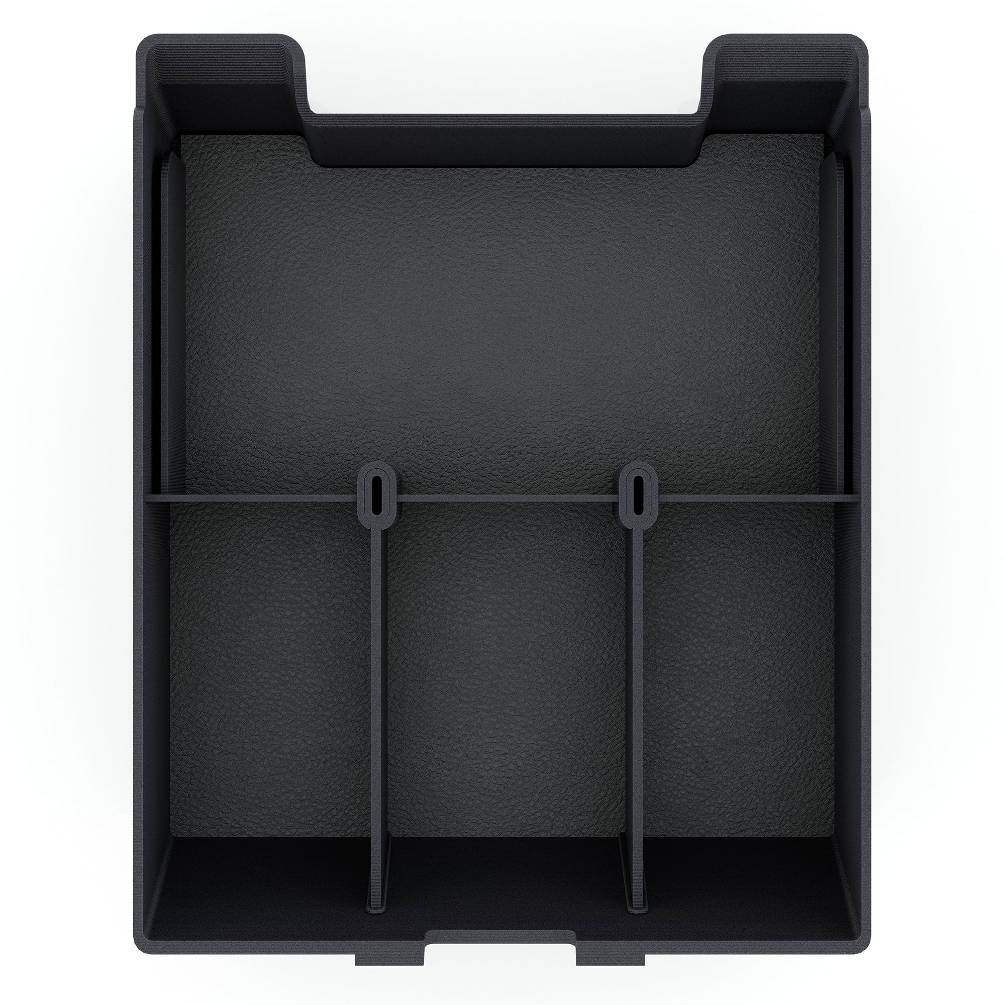 black, plastic, storage, organizer r1t r1s center console rivian armrest