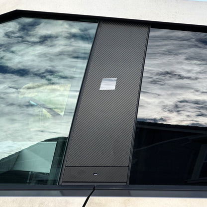 door buttons carbon fiber tesla cybertruck vinyl wrap