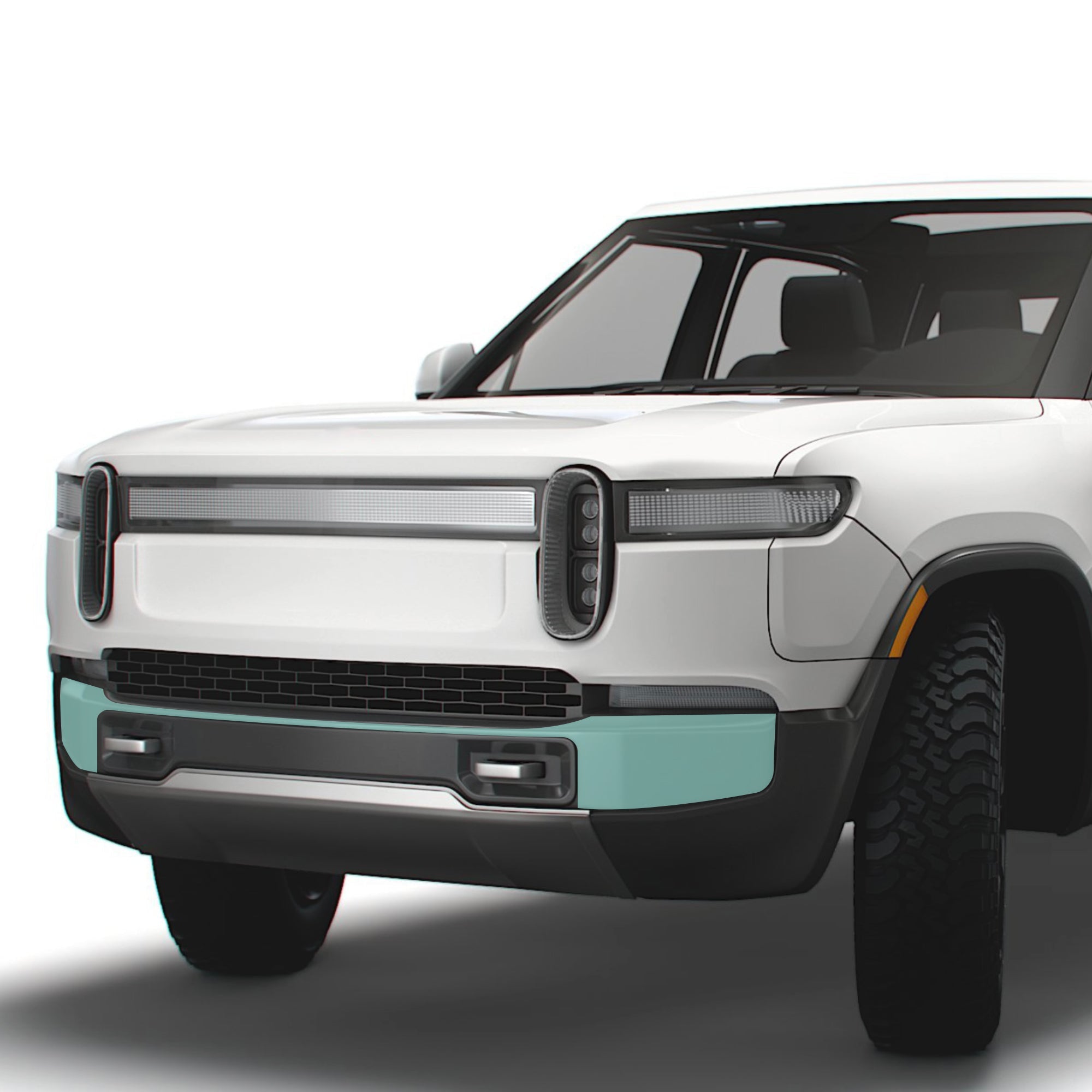 paint protection film rivian r1t bumper lip