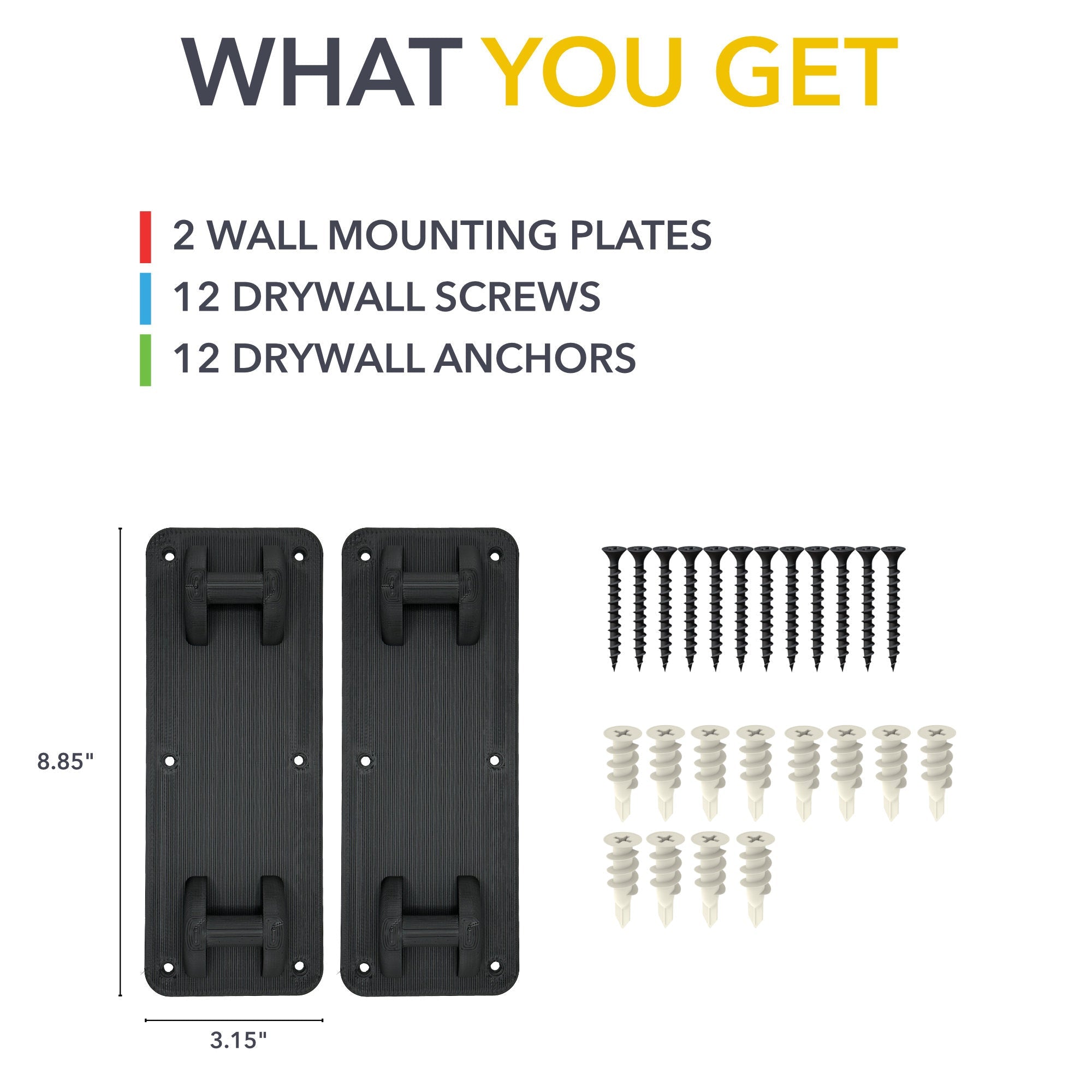 wall mount plates cross bars offer